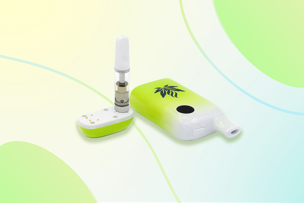 Celare green with green-background