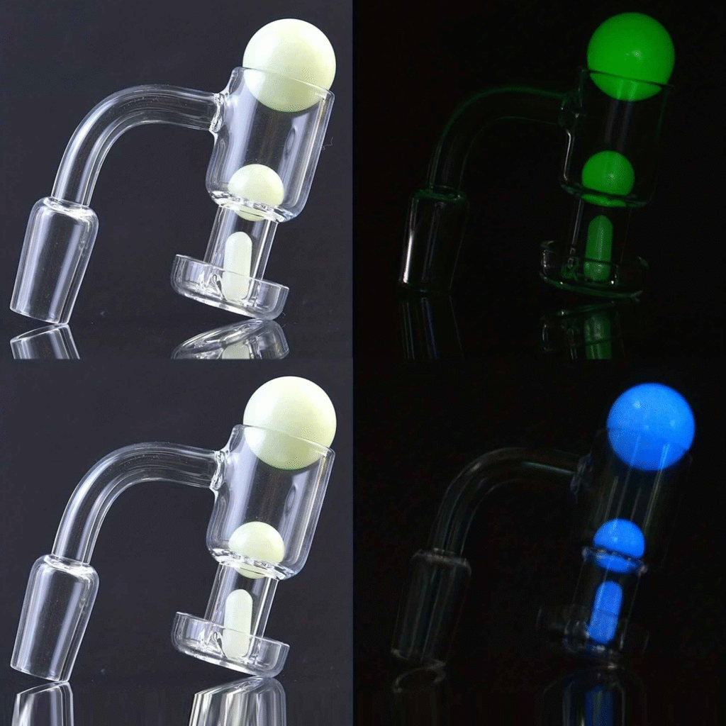 Terp Slurper Quartz Banger light green two Luminous