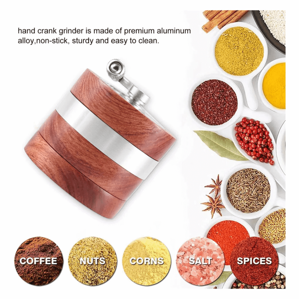 Wooden Herb Grinder Easy To Clean