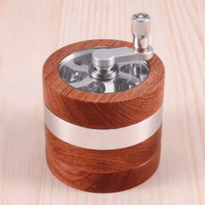 Wooden Herb Grinder angle view